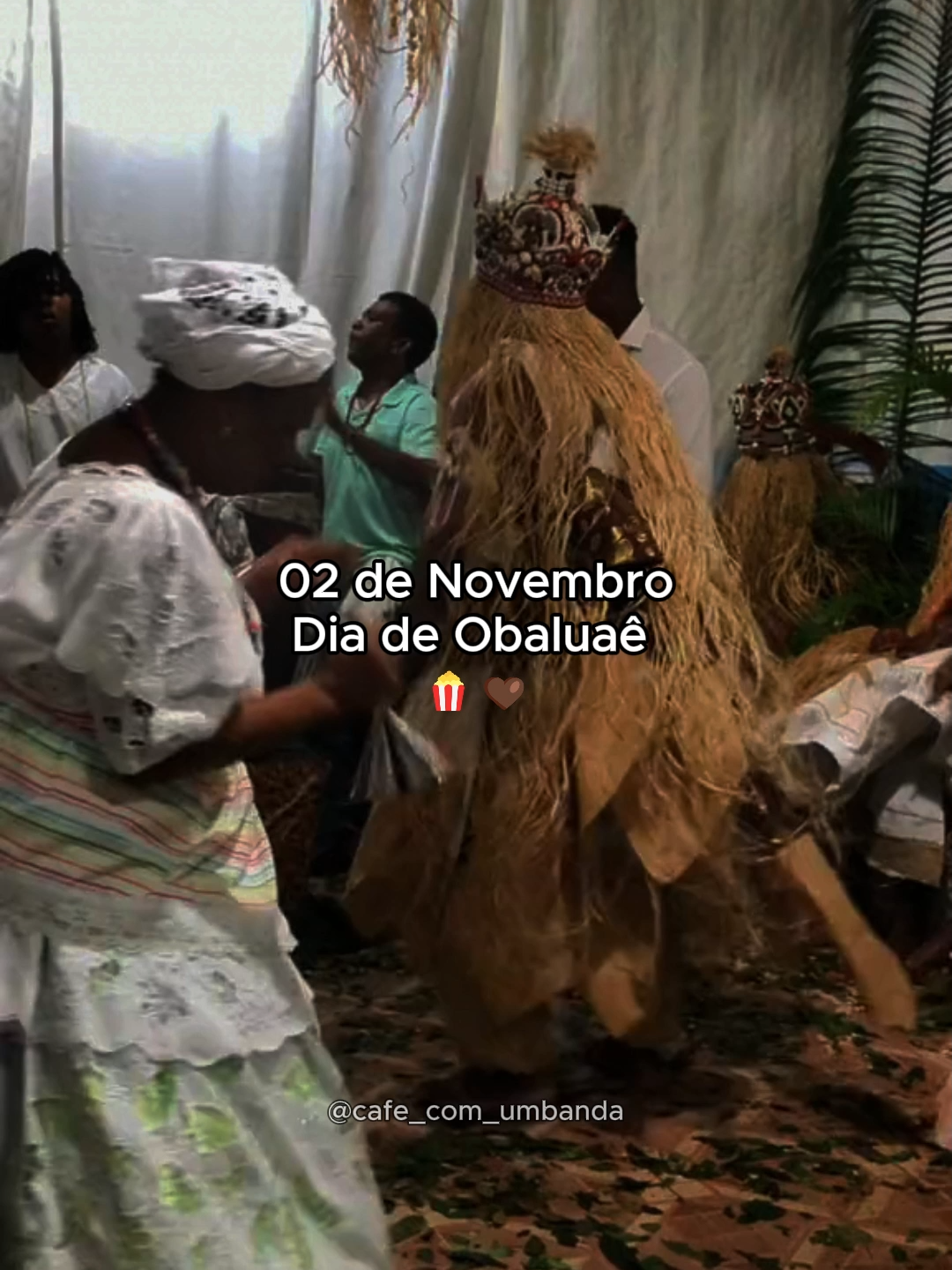 Dia de Obaluaê 🤎 #diadefinados #obaluae #omolu #obaluaye #atoto #umbanda #candomble #umbandadearuanda