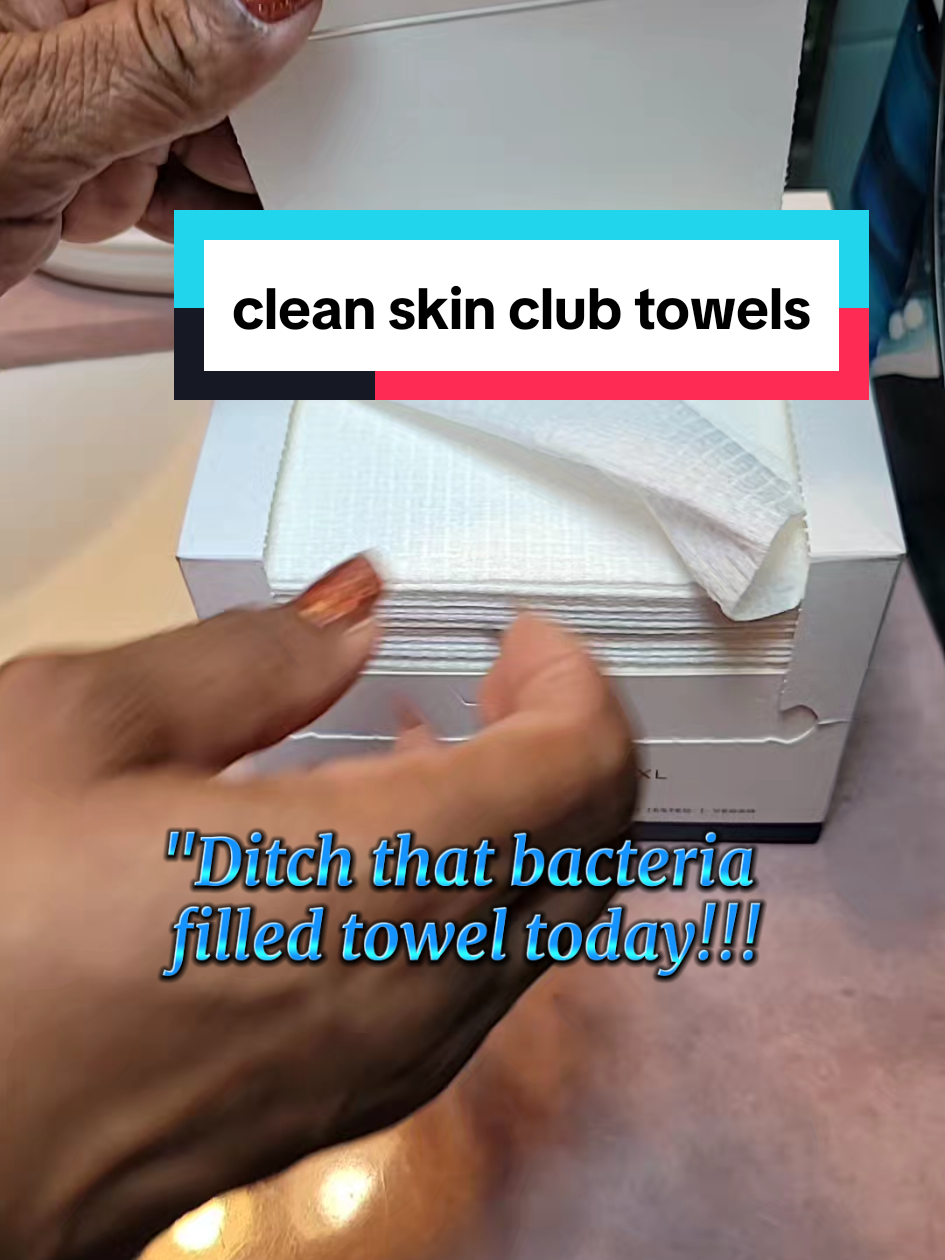 Elevate your skincare routine to keep your skin healthy and clean with the clean skin club disposable towels.@Clean Skin Club #disposablefacetowel #cleanskin #skincare #facetowels #cleanskinclub 