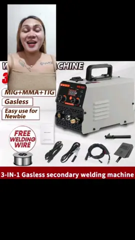 MIG-950 welding machine portable IGBT MIG/MMA/TIG 3in1 gasless welder mini electric welding machine set power tools. grabe ang ganda nito kaya order na. #weldingmachine #inverterweldingmachine #welder #welding #fyp 