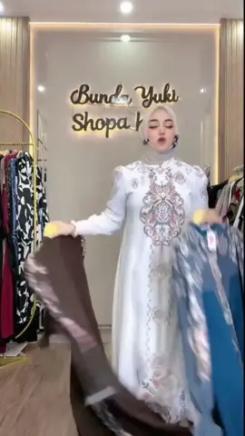 Geisha Dress Bahan Sabrina Anti UV Mix Tifany Gamis Motif Gamis Terbaru Gamis RSM