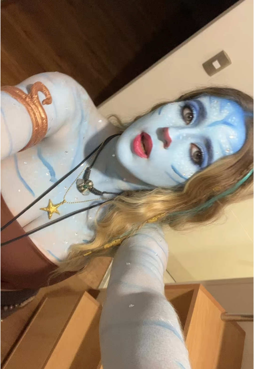 Avatar🧌#halloweenmakeup #avatar #costume #disfraz #halloweenlook 