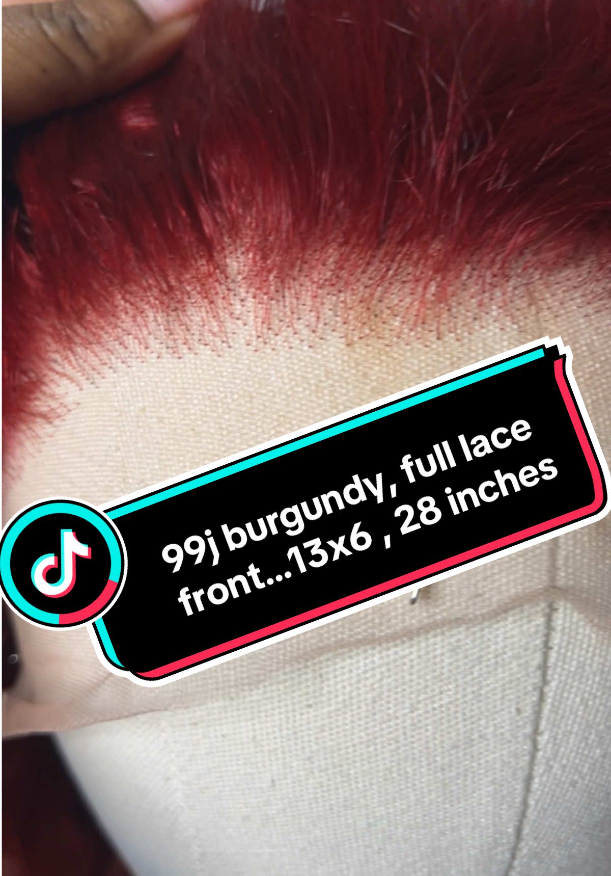 CLICK THE CART  Small knots Pre-plucked 28” 99j Lacefront wig 13x6 full lace #tiktokshopwigs #99jwig #deepwave #burgundywig 