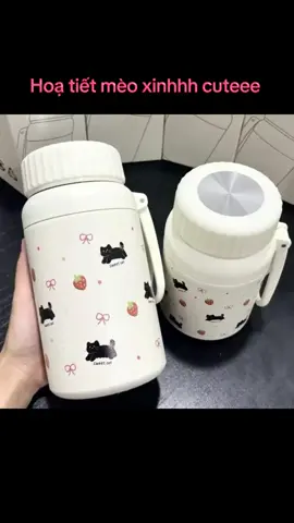 Bình giữ nhiệt mèo xinh #binhgiunhietcute #binhgiunhiet #binhgiunhiet800ml #xuhuongtiktok #review 