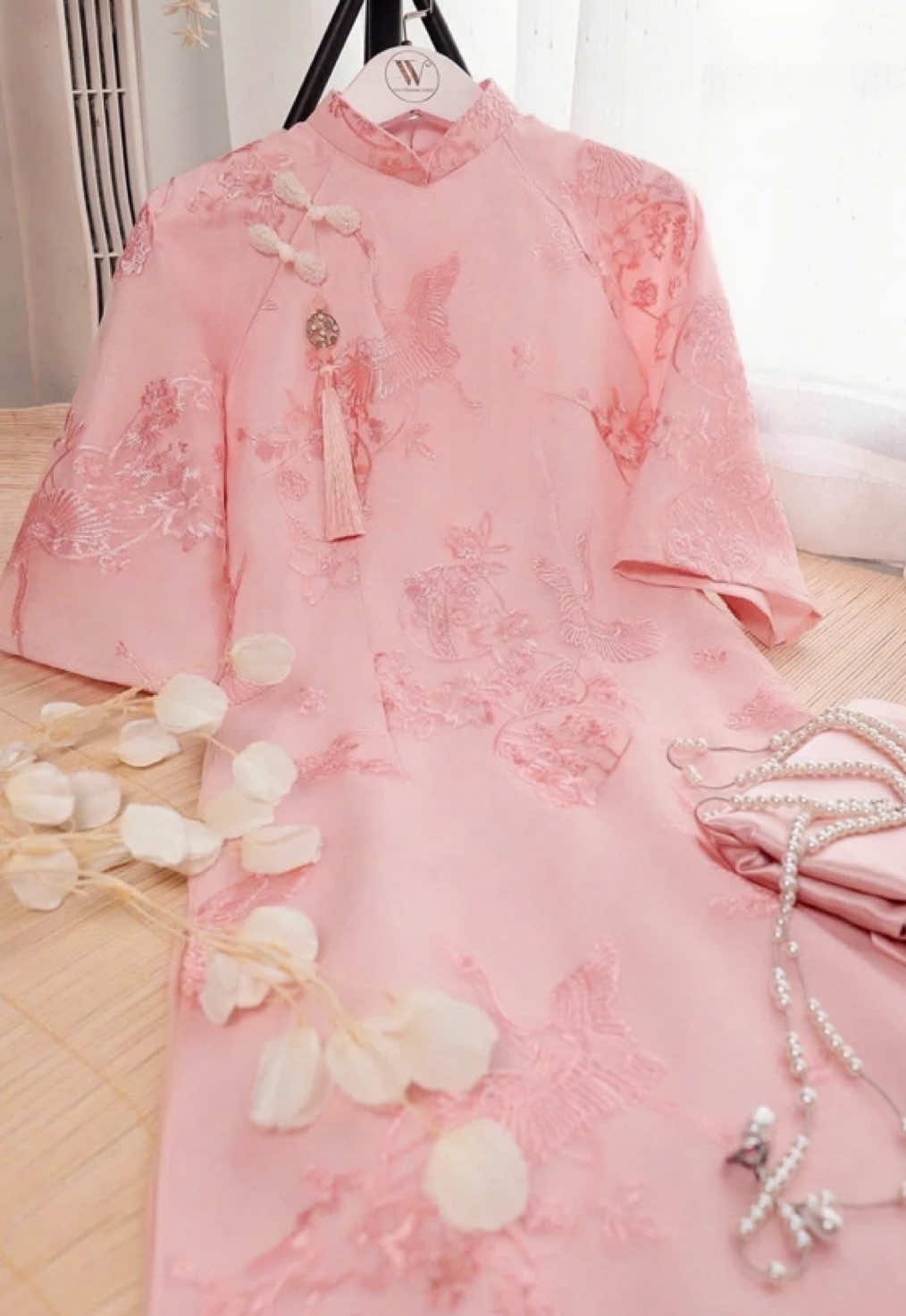 Áo Dài Tơ Thêu Hoa Hạc, Áo Dài Hạc Vũ 4 Tà #aodaitet2026 #aodaicuoi #tet #anhcuoi #aodaitet  @Sóccc đây ạ  @Sóccc đây ạ  @Sóccc đây ạ 