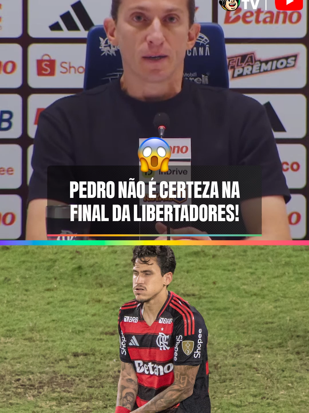 🤯😬😳 Pedro NÃO É CERTEZA na FINAL DA LIBERTADORES. Segundo o técnico Filipe Luís, o 