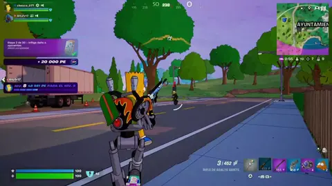 Otro fragmento de mi stream, en el podemos ver a Nelson burlarse cuando matamos a un boss. #lossimpson #fortnite 