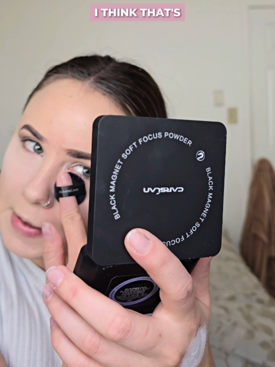 trying this setting powder for the first time and It is honestly so good! 😍  #settingpowder #makeup 