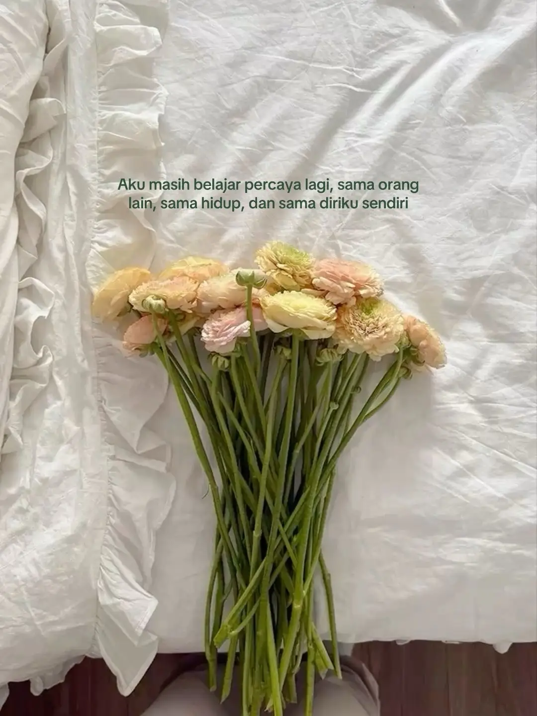 I’m not fully there yet, but I’m trying. To trust again. To feel safe again. To live again. #softheart #healingdiary #deepfeelings #selfgrowth #innerpeace 