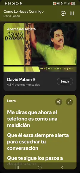 David Pabon Como lo Haces Conmigo Letra #Eeuu 