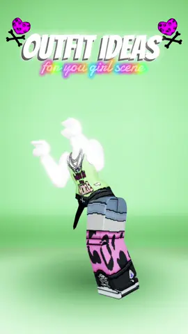 outfit ideas for U girl scene! My favorite style! 🌈🌈🌈 UGC from 🎀🌈cash🌈 . . . . #scene#cute#avatarcreator#roblox#outfitideas 