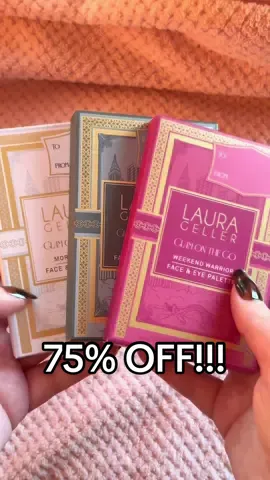 THREE palettes for under $30?!        This is a deal that is TOO good to miss, currently 75% off! (as of 11/1/25 - for a limited time!) you get a palette for your morning look, a palette for your night look AND a palette for your weekend look! And what’s even better is that they are SO travel friendly, because they can easily be slipped into your purse.        @Laura Geller Beauty ‘s Glam on the Go palettes are linked to this video, just click on the orange cart 🛒 link to grab yours before they go back to full price! ($117!!!)            #laurageller #lauragellerbeauty #makeup #beauty #tiktokshopblackfriday 