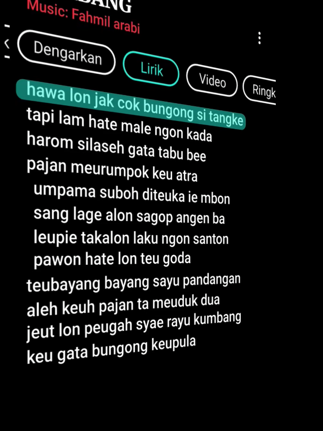 syair rayu kumbang . . #syairrayukumbang #fyp #fahmilarabi #laguaceh @fahmilarabi10 