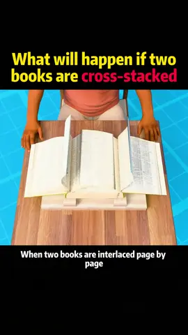 What will happen if two books are cross-stacked #usa🇺🇸 #Science #knowledge 