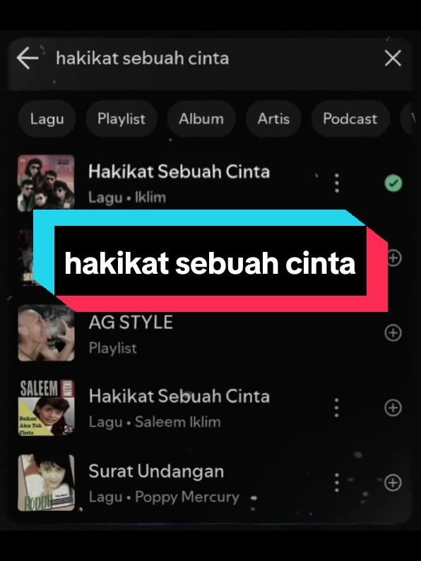 kerana cinta bahagia. #iklim #hakikatsebuahcinta #lyrics #songs 