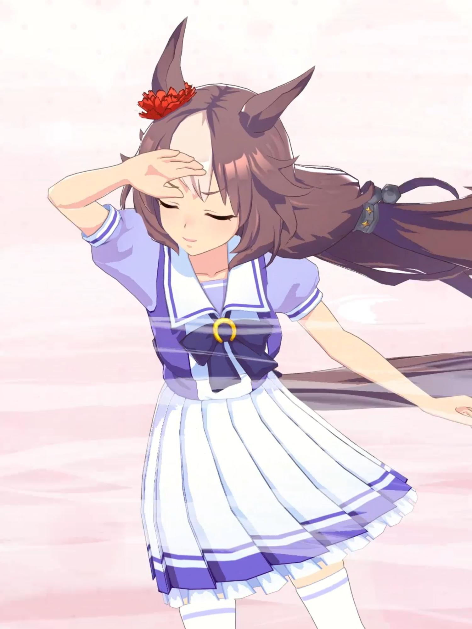 #ウマ娘 #ウマ娘プリティーダービー 「あなたにもきっと、向かい風に立ち向かわねばならない時があるのでは？」 #ヤマニンゼファー #アニメ #ゲーム #umamusume #umamusumeprettyderby #YamaninZephyr #Anime #Game