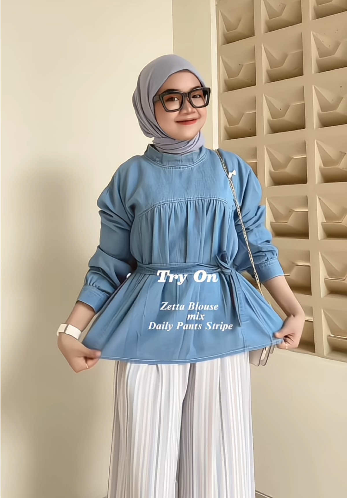 Outfit paling nyaman😍#blouse #atasanwanita #kulot 