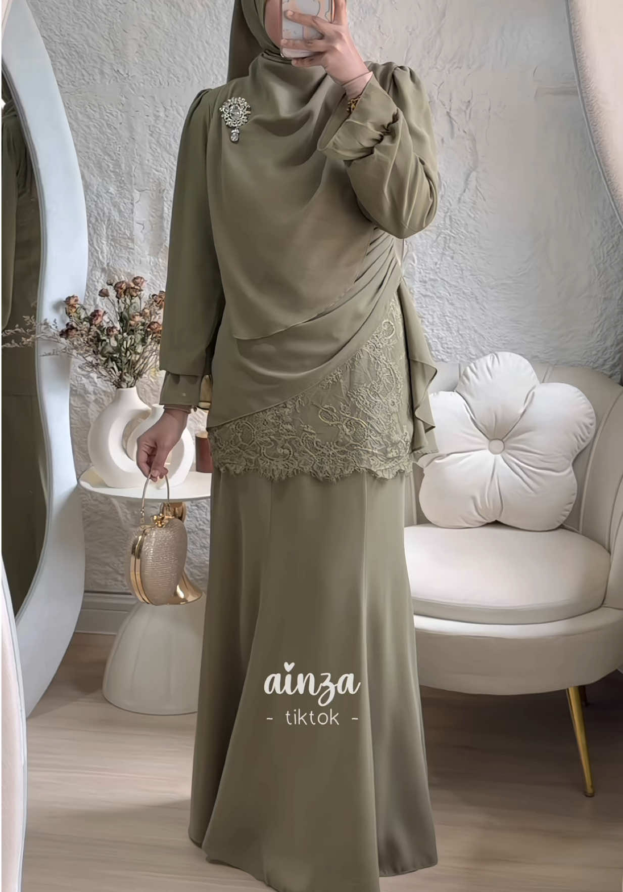 Baju mini kurung lace #minikurung #kurunglace #bajuraya2026 
