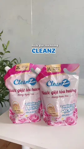Nước giặt tỏa hương nhà CleanZ thơm lâu #nuocgiat #nuocgiattoahuong #cleanz #cherryunboxx #viral 