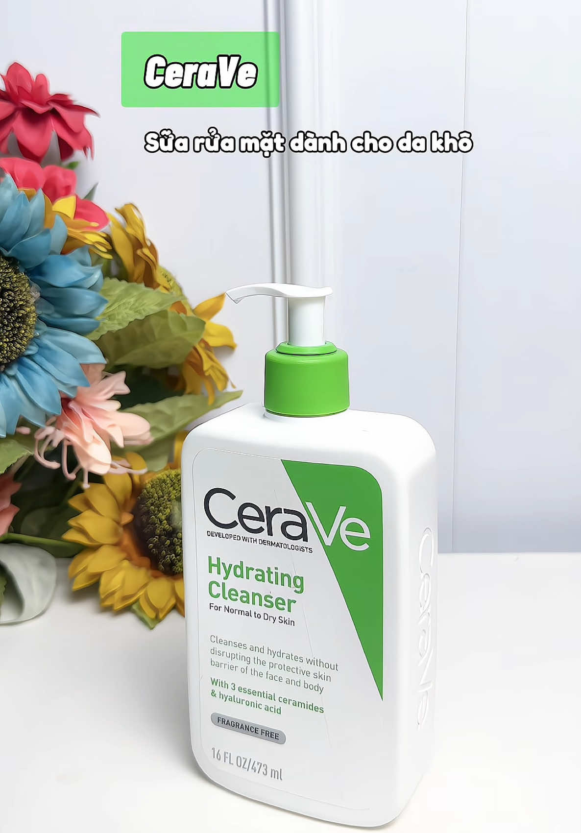 CeraVe sữa rửa mặt yêu thích dành cho da thường đến da khô #suaruamat #cerave #dakho #capam #canary096 