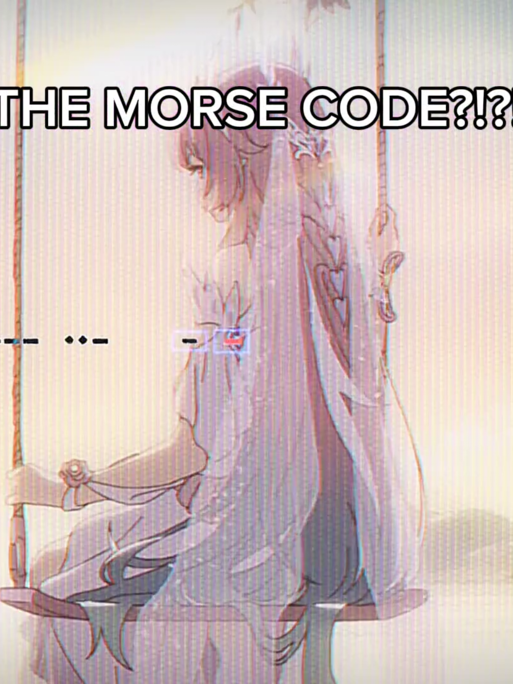 Im getting porter robinson vibes .. the morse code says 