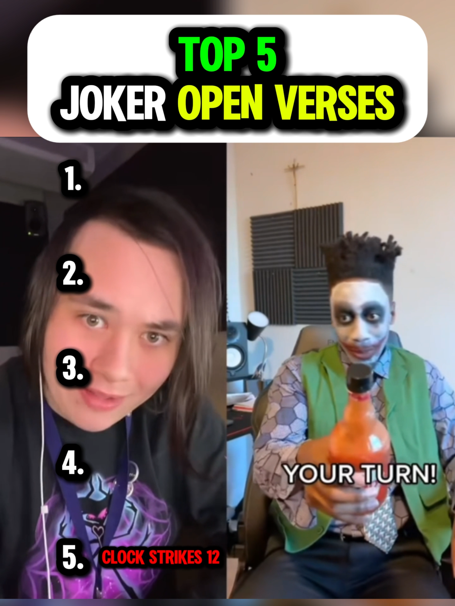Top 5 Joker Open Verses #dax #daxjoker #clockstrikes12 #fyp #viral