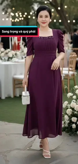 Đầm maxi form dài xếp ly ngực sang trọng, quý phái #hoale4mua #damnu #vayxinh #damthietke #vaythietke 