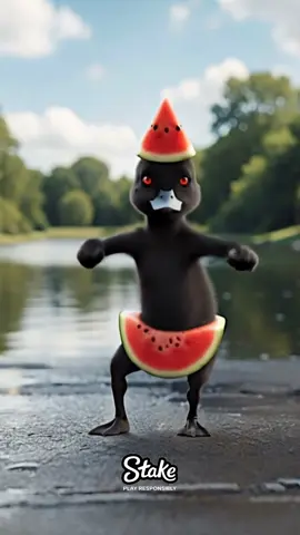 Watermelon Black Duck Dance #watermelon #blackduck #duckdance #スイカ #あひる 
