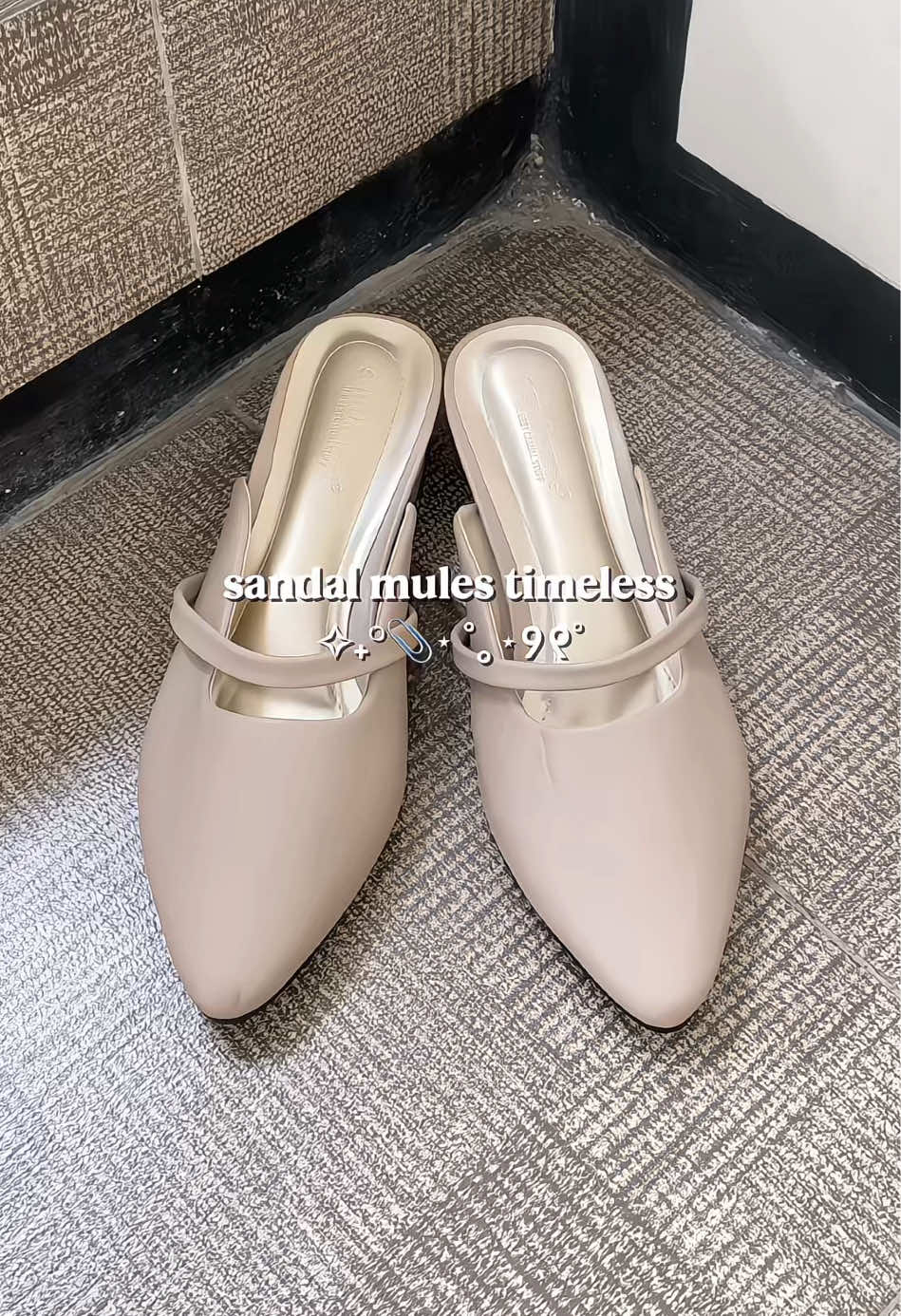 Sendal mules hak 3cm cocok buat daily, kerja, kondangan nih😍 #mulesshoes #heelskondangan #heelskerja #heelswanita #rekomendasiheels 