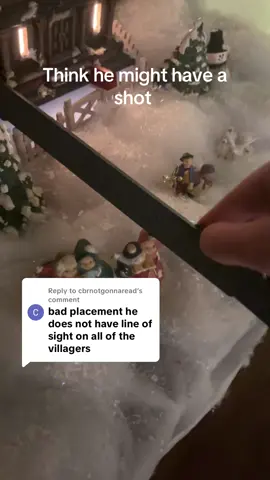 Replying to @cbrnotgonnaread I agree though I think he needs some backup#warhammer40k #nightlords40k #christmas #christmasvillage #fyp 