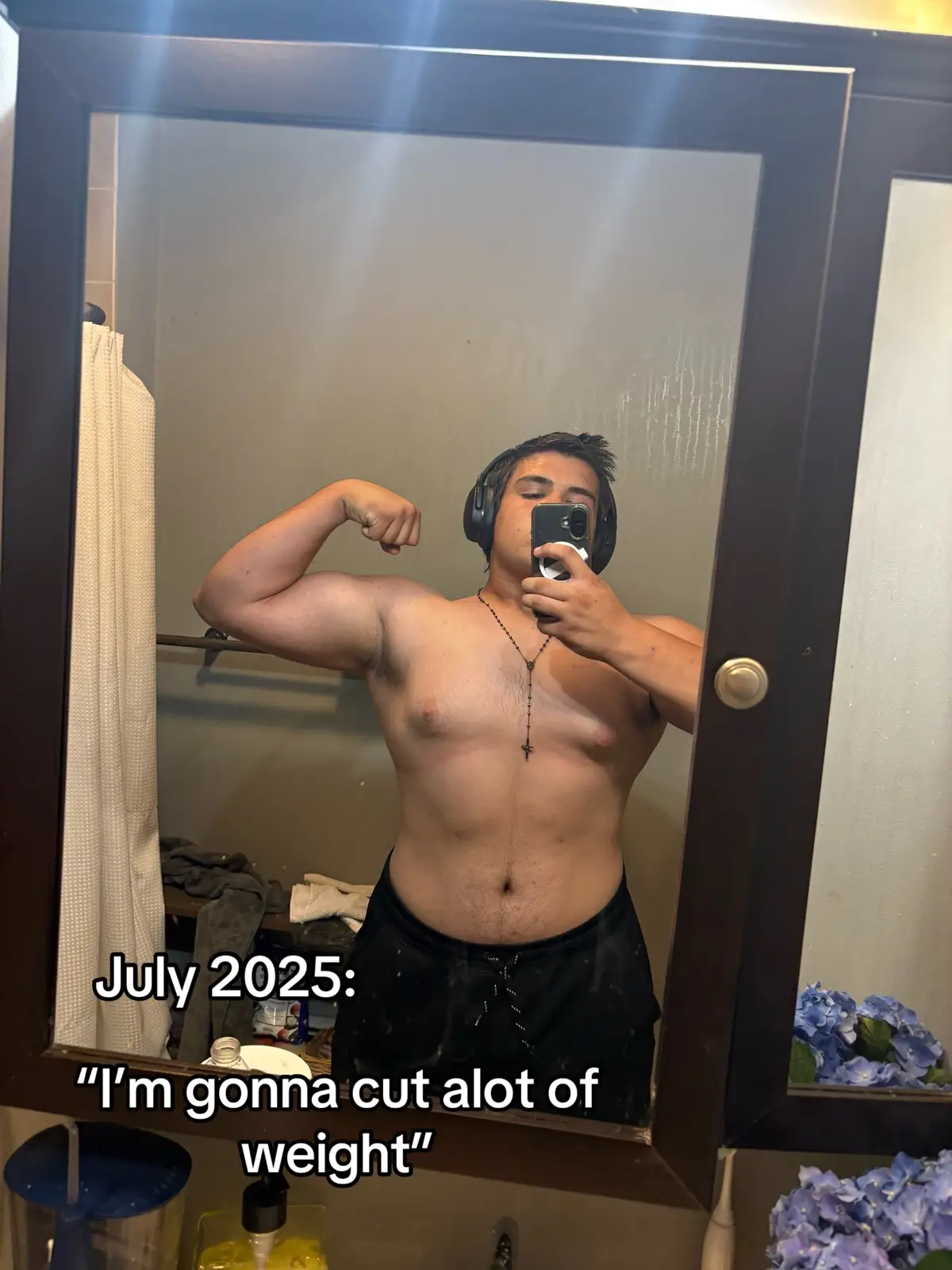 Kinda got bigger not smaller like I wanted.. I’m gonna get there tho #GymTok #lockedin #motivation #fypシ 