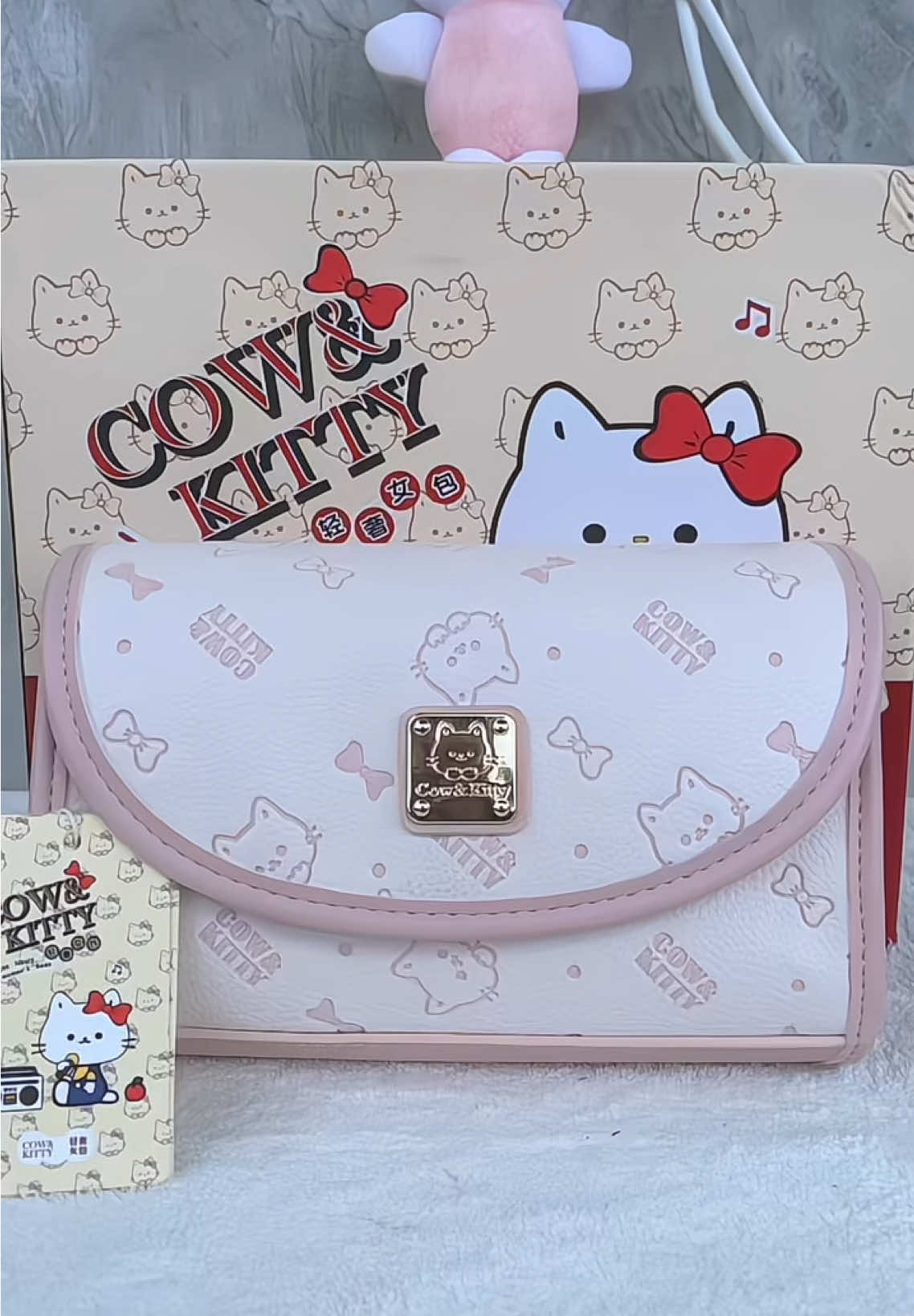 Cow&KITTY Túi xách dễ thương màu hồng túi đeo vai hàn quốc thời trang #Tuixach #tuixachđeocheo #tuixachthoitrang#phuongvuong47 #xuhuong 