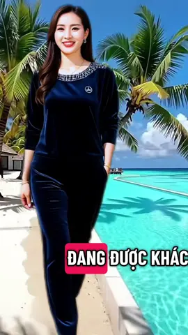 Bộ Nhung Quần Dài Tay Dài Phối Beo Chất Liệu Vải Co Giãn 4 Chiều - Top, Áo Nữ #bodonhung #thoitrangmuadong #thoitrangnuhottrend #tiktokthinhhanh #titokxuhuong 