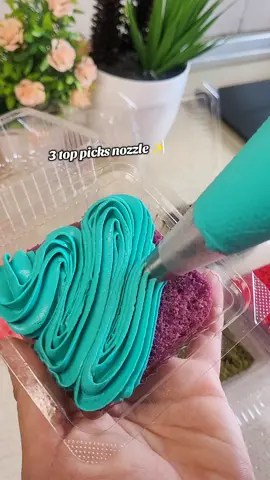 3 top picks nozzle ✨️ lg 1 kita suka 1M. tp tak jumpa cari. haha dia time2 nak record la dia hilang kan😌 btw kek2 ni resepi pjj kita ✨️ #kelaspjjkekkukus  #kelaspjjcheeseleleh  #kekcheeseleleh  #sayajualresepi  #fypage 