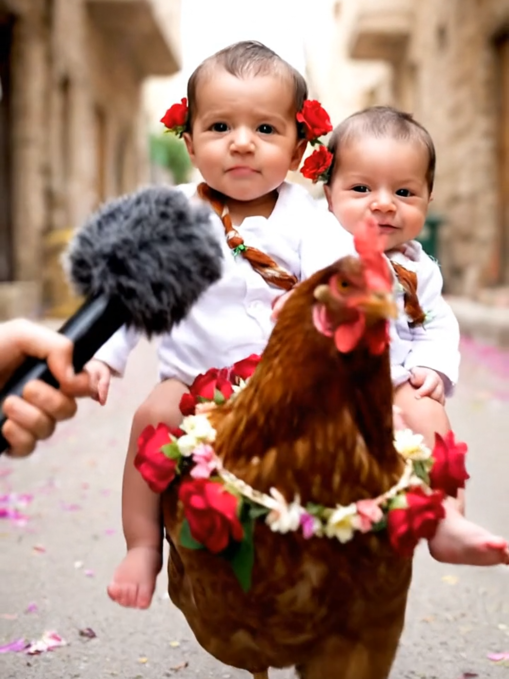 معزومين عند حبيبتنا #اطفال #توام #سوريا #الذكاء_الاصطناعي #veo3 #viral #fyp 