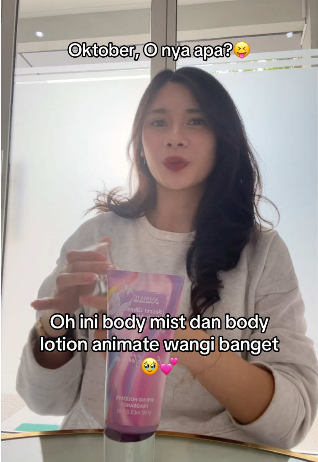 Animate lotion & body mist, wanginya secantik packaging nya 💫 #animateskincare #animateskincareviral #animateskincareamanbpom #bodymistanimate #animatebodylotion 
