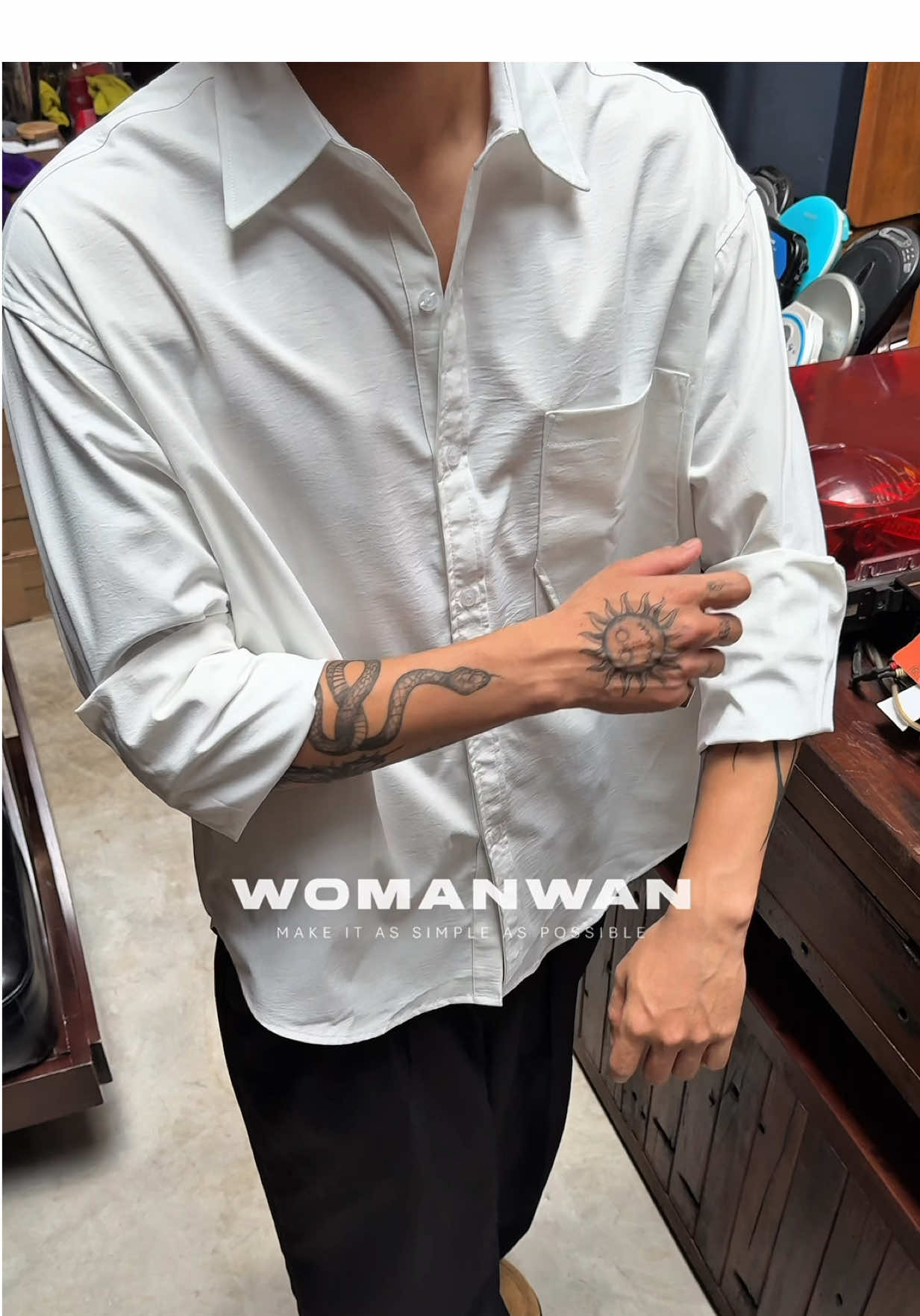 Sơ mi phong cách trung #womanwan 