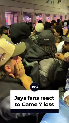 #BlueJays fans react after a close 5–4 Game 7 loss to the Dodgers, coming just short of a #WorldSeries title 32 years in the making. How are you feeling after the loss? #WANTITALL