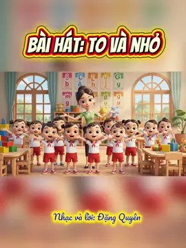 ❤️Bài hát: To và nhỏ.                     #bàiháttoánAImầmnon