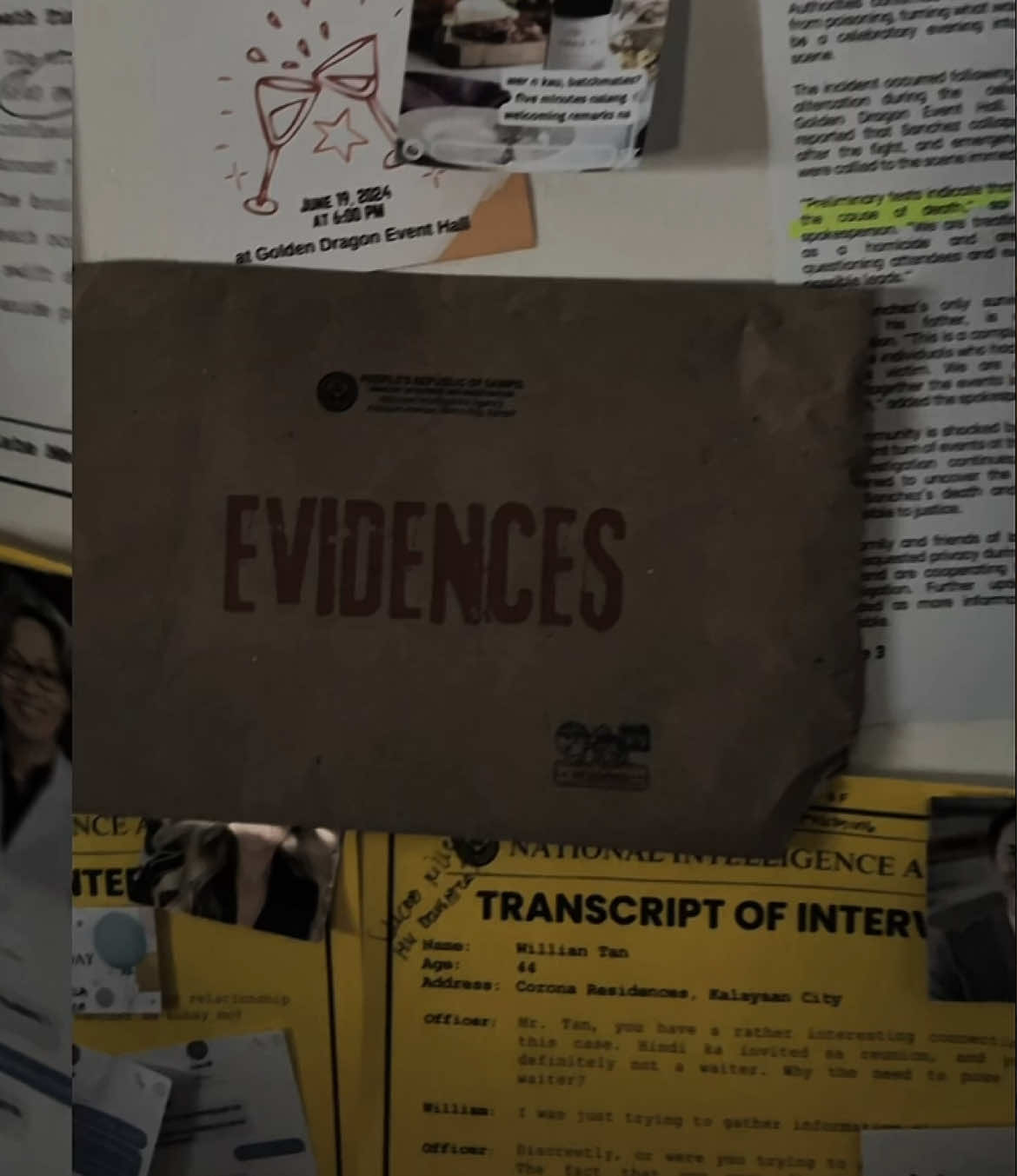 trying out this mystery case files during halloween eve. all these pieces of evidence would play tricks on your mind >< nandon na pinakomplikado pa namin #mysterycasefiles #detective #halloweenactivities 