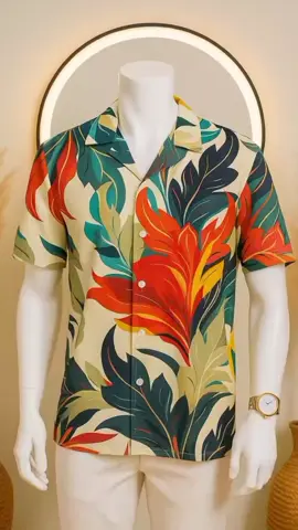 Kemeja Pria - flower leaf abstact #kemeja  #modalkontendoang  #promoguncang1111  #gajiansale 