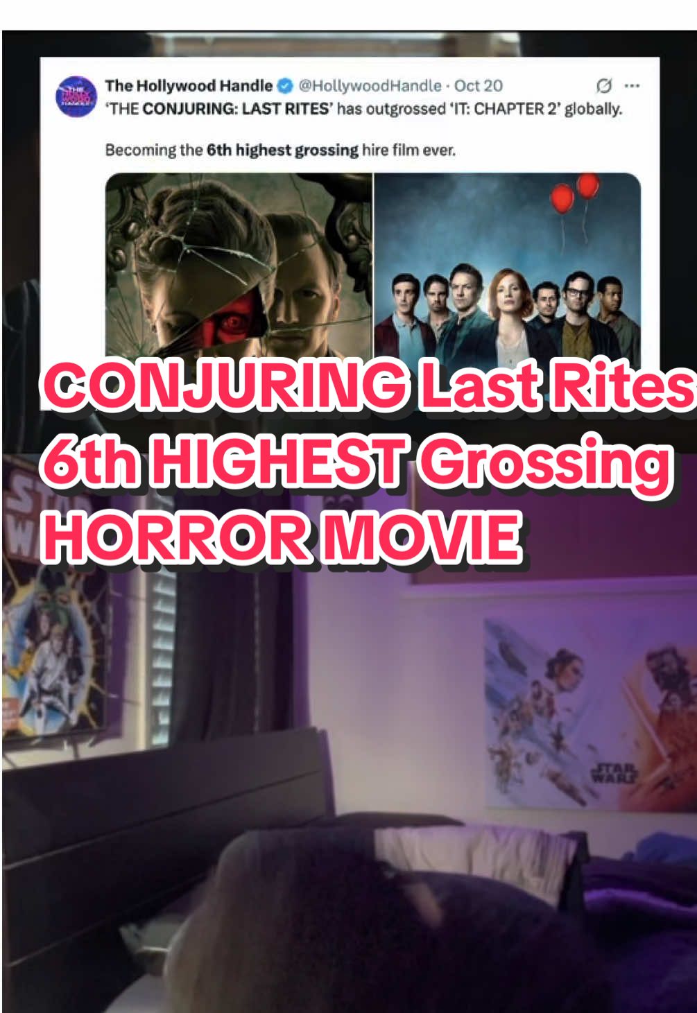 Conjuring Last Rites 6th Highest Grossing Horror Movie #movies #movienews #theconjuring #conjuringlastrites #horrormovies 