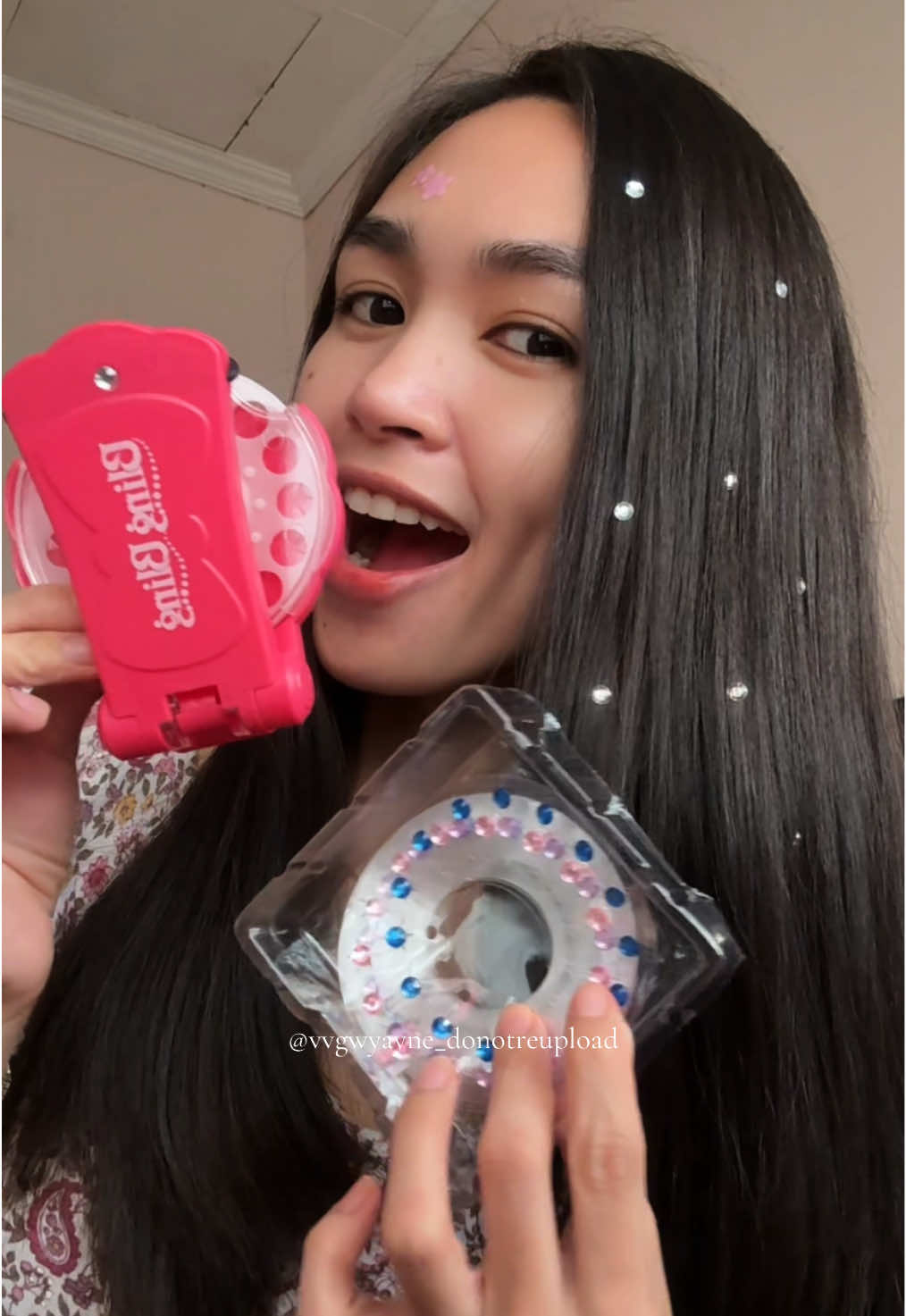 Glitter Diamond Styling Tools Set + 180 colorful gemstones accessories, Hair Care, No Heat Required Hair Styling Accessories, Perfect Halloween, Christmas, and birthday gifts 🎁💕💁🏻‍♀️🤩 #fyp #glitterdiamond #styling #hairstyle #hairstylingaccessories 