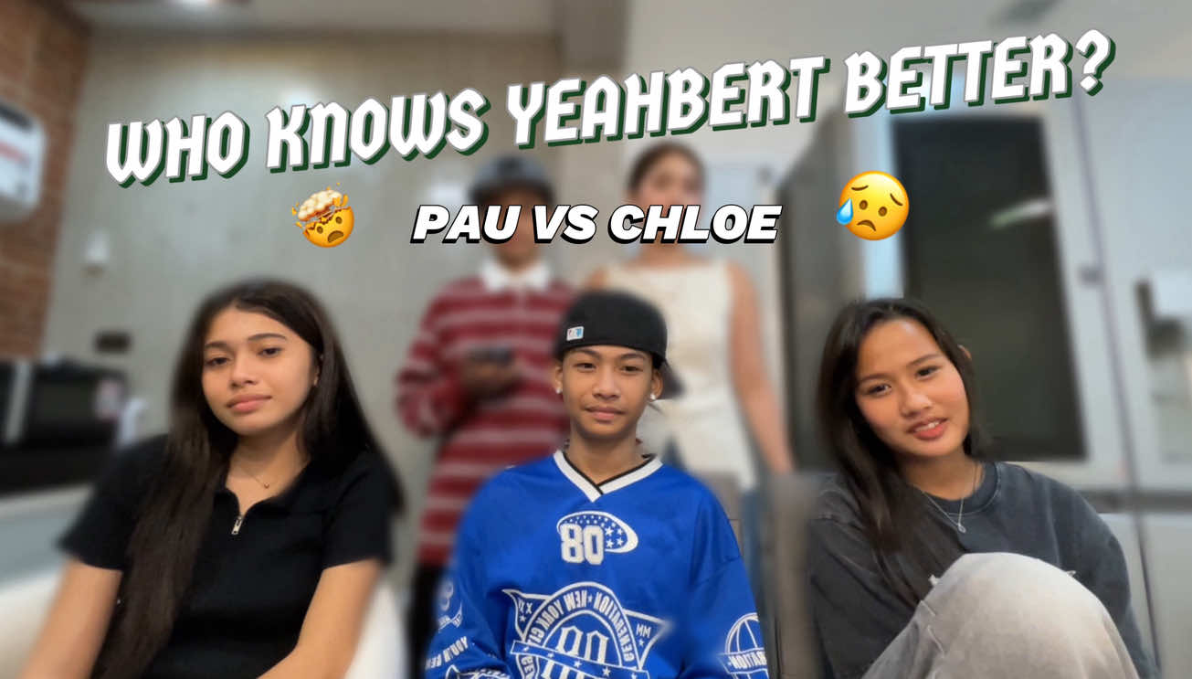 Grabe mga sagutan😰 Watch our new vlog guys! Mamaya ng 5:30 PM!🤯 #yeahbert #chloe #pauleen Fakescene⚠️