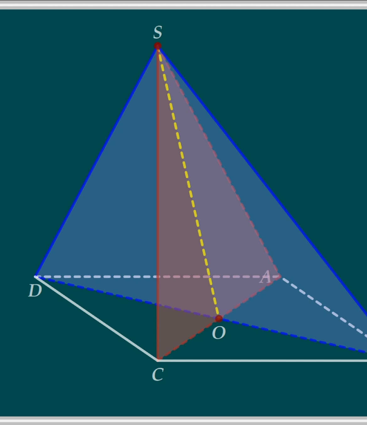 Hình động về giao tuyến của hai mặt phẳng. #Toan11 