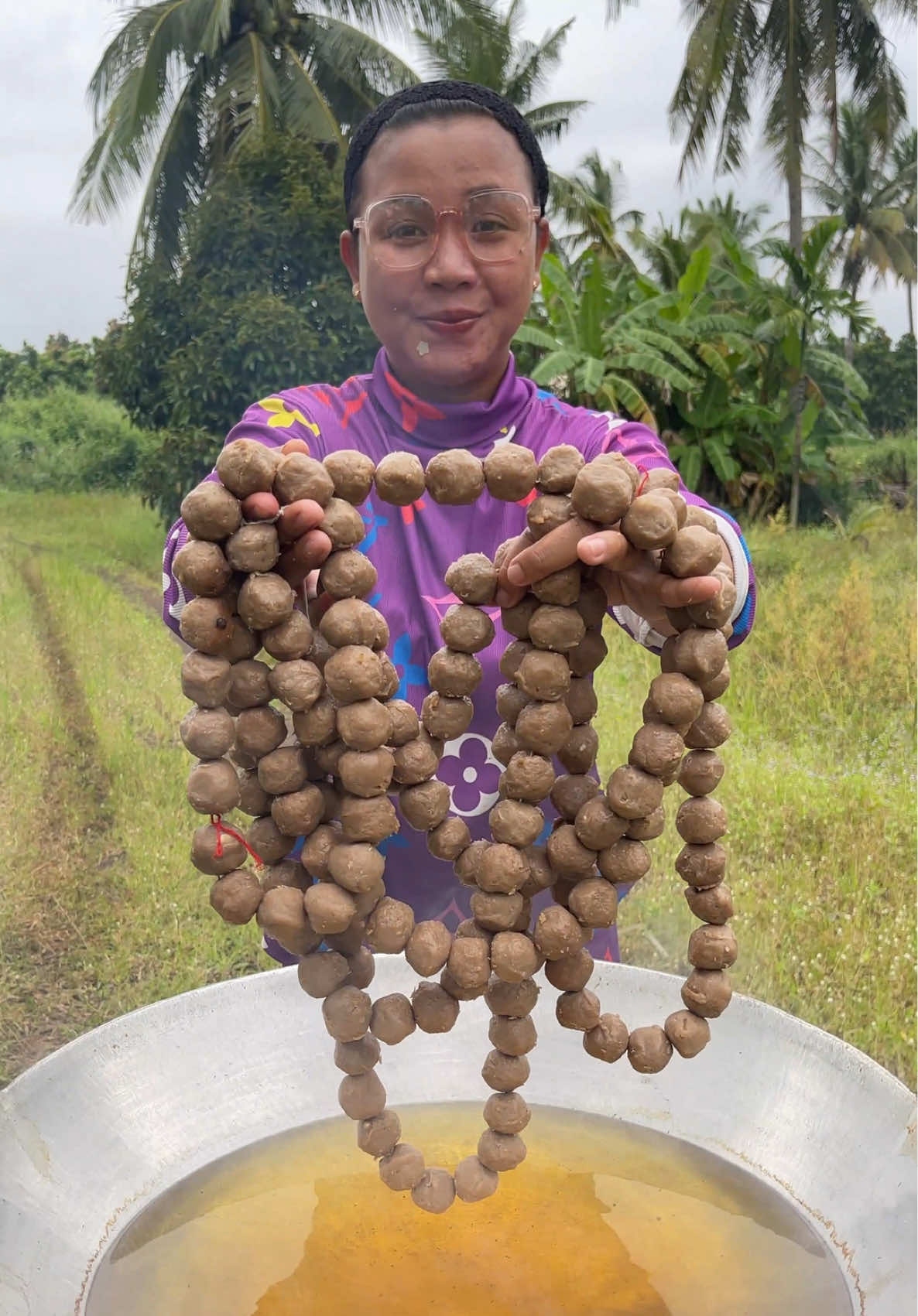 How to make fried meatballs with vegetables #FoodTok #tiktok 