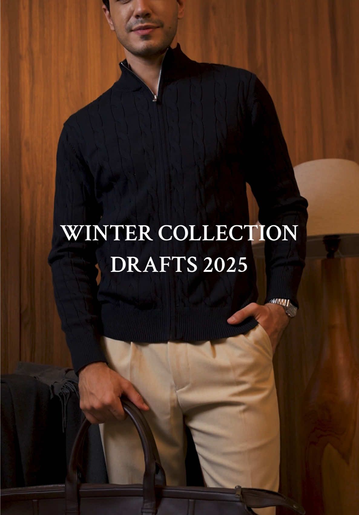 Rolo Piano Royal Blue Cable Zip Sweater & Sandro Cream Ankle Pants . Coming on : 5 November 2025