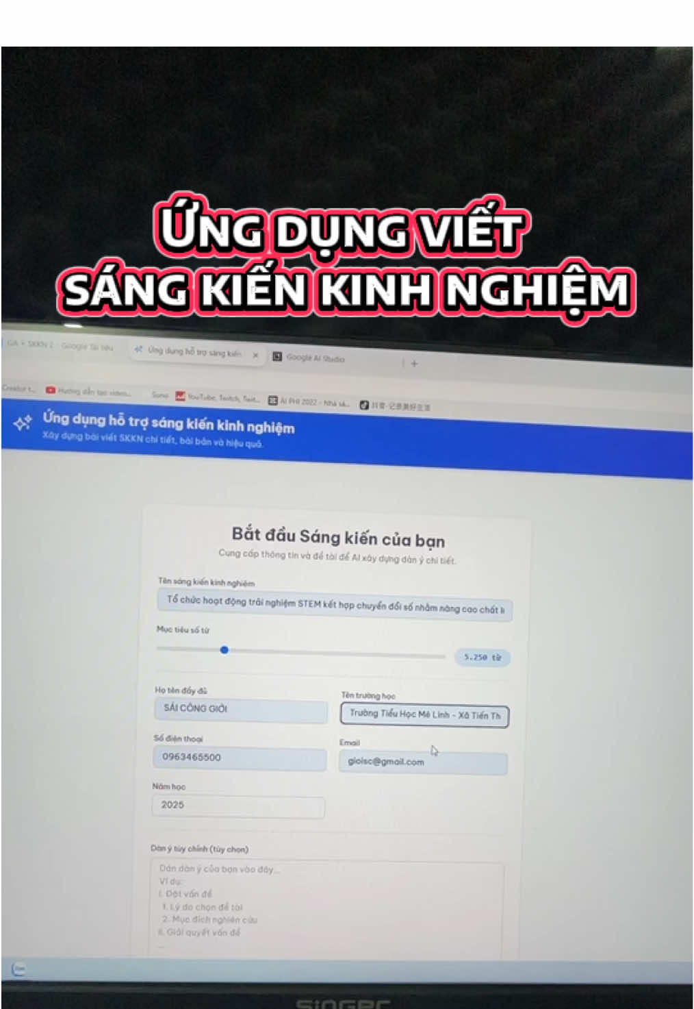 viết sáng kiến nào #thaygioi_baigiangduthi #sangkienkinhnghiem #mamnon #tieuhoc 