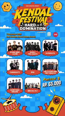 HARD DOMINATION VOL 3 KENDAL FESTIVAL 7 DESEMBER 2025 | HAL STADION KEBO DALEM, KEDDAL #infainfo #gigs #konser #music #concert 