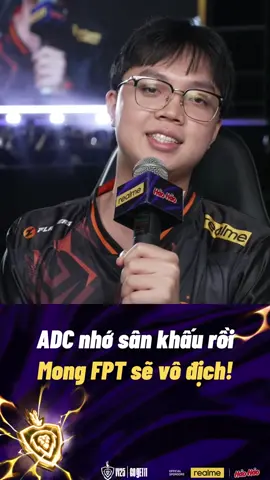 ADC nhớ sân khấu rồi, mong FPT sẽ vô địch! #AOGW25 #GoGetIt #BR #IFL #realme15ChuẩnEsports #SứcMạnhRealSiêuChiếnTích #HaoHao #HandyHao