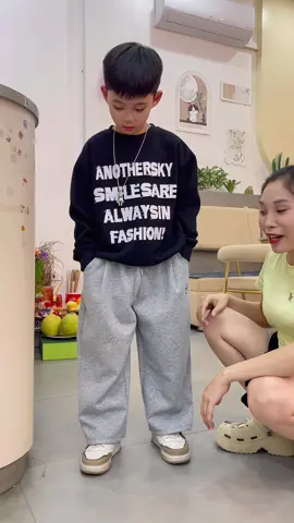 Quần nỉ phom beggy không kén dáng các con 